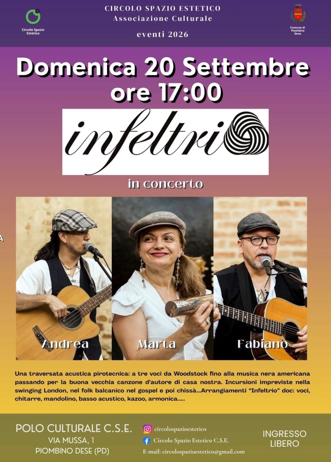 Clicca per ingrandire Infeltrio in concerto
